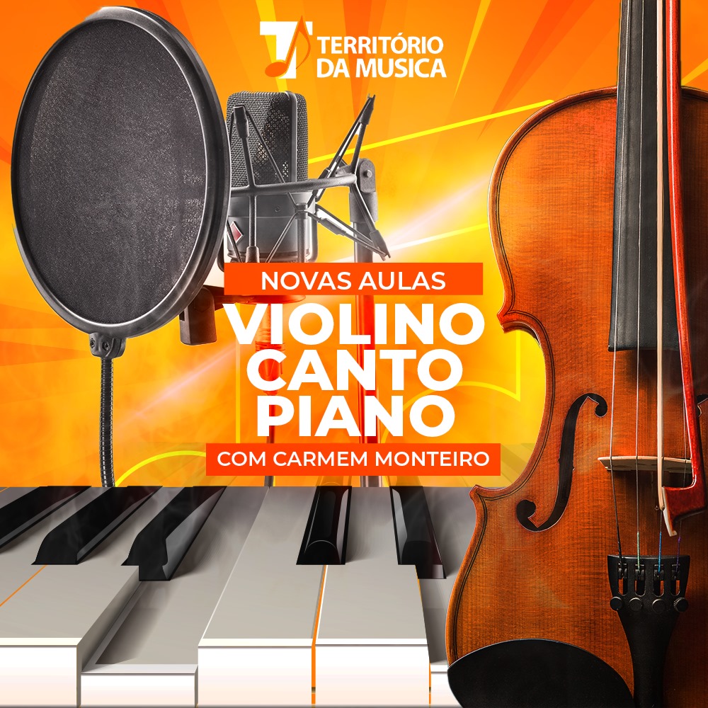 Descubra Novas Aulas de Violino, Canto e Piano no Território da Música